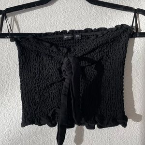 COTTON ON Black Strapless Top (Size: Small)